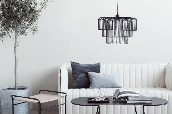 Metalen plafonlamp