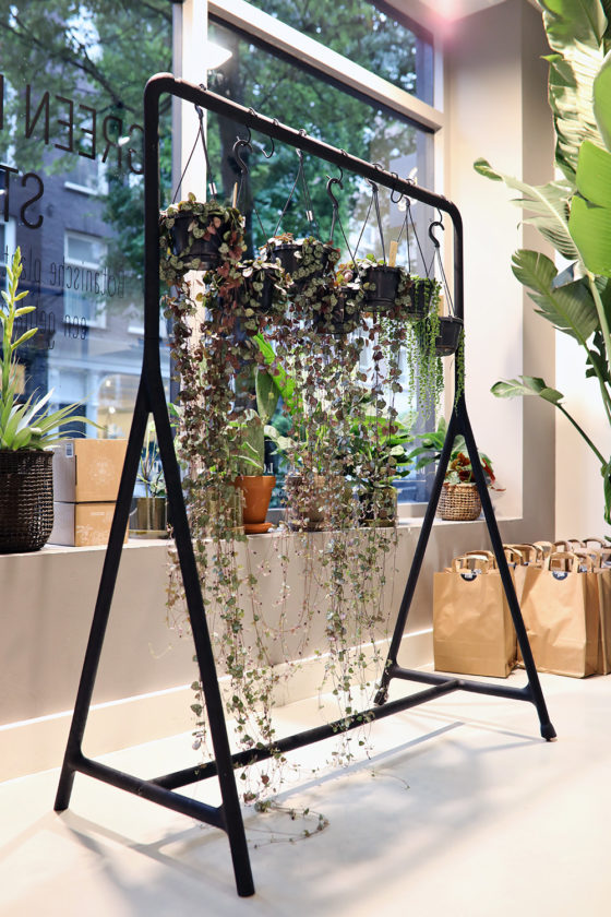 Green lifestyle store popup Amsterdam studio1967